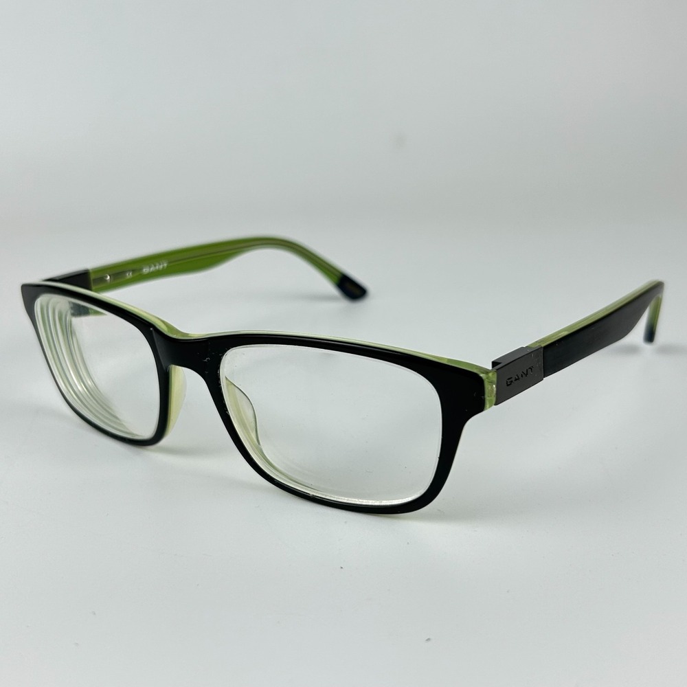 Gant G107 Men's Eyeglasses Frame Black Green Plastic Square Full Rim 54-19-145mm